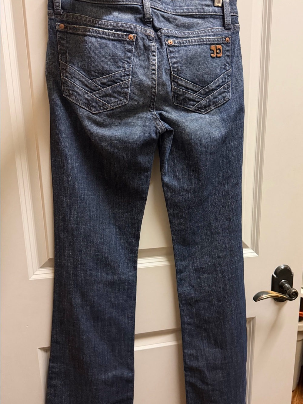 Joe's Jeans Women’s “Socialite” Bootcut Jeans in Dark Blue Denim